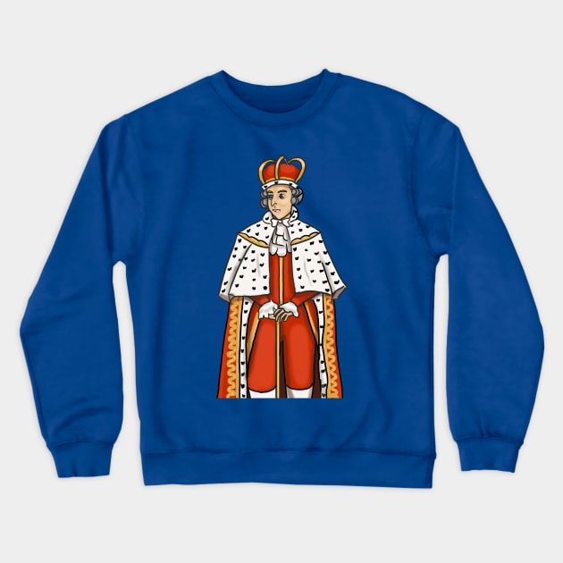 King George- You'll be back Crewneck Sweatshirt by tesiamarieart